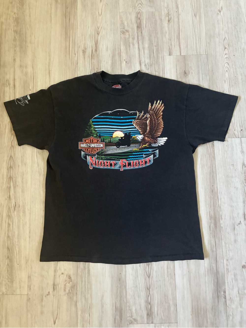 Harley-Davidson Night Flight Vintage 90s T-Shirt
